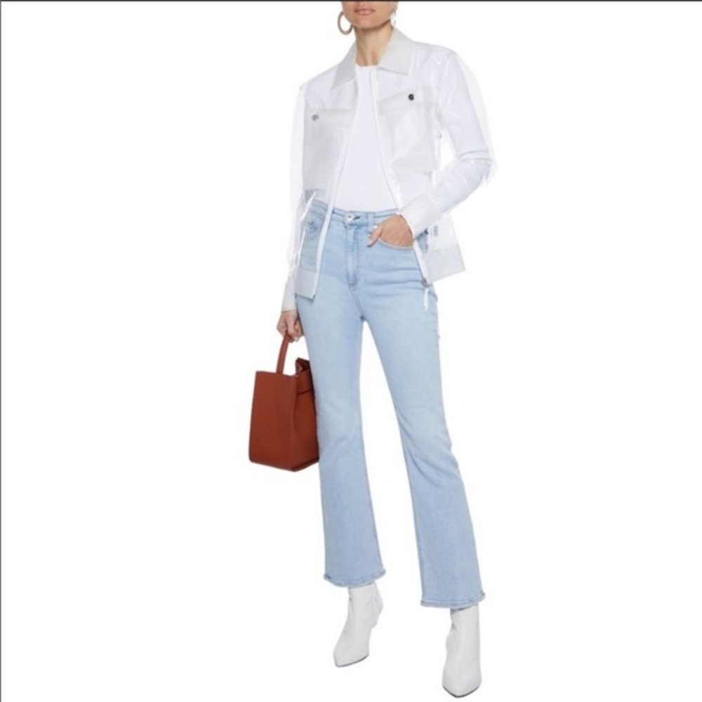 🥳HP🥳Rag & Bone Nina High Waist Flare Blue Gold Zip Jeans